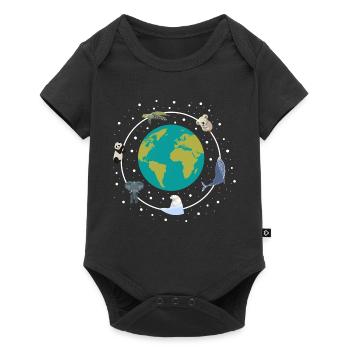 Protection de l’environnement Planète Terre Faune sauvage - Body à manches courtes Premium Bébé - noir - Devant