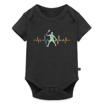 Tennis tennis de tennis - Body à manches courtes Premium Bébé - noir - Devant