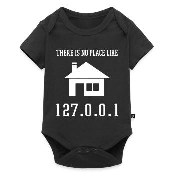 Programmierung Es gibt keinen Ort wie 127.0.0.1 - Baby Premium Kurzarmbody - Schwarz - Vorne