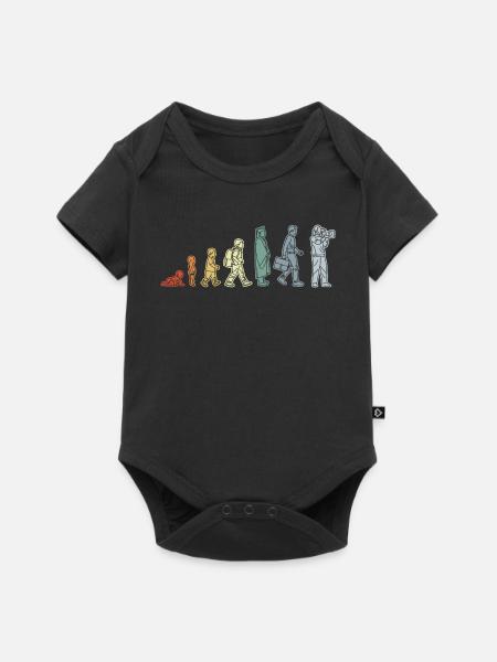 Baby zum Kameramann - Baby Premium Kurzarmbody - Schwarz