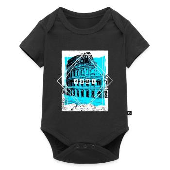 Rome Italy City Skyline Colosseum Home Love - Baby Premium short-sleeve bodysuit - black - Front
