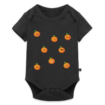 Orange - Baby Premium short-sleeve bodysuit - black - Front