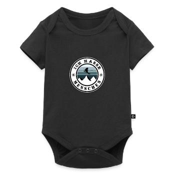 Ich hasse Menschen - Baby Premium Kurzarmbody - Schwarz - Vorne