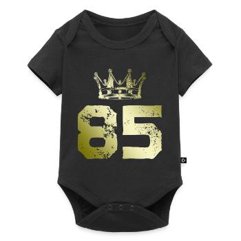 85 Couronne numérique - Body à manches courtes Premium Bébé - noir - Devant