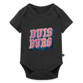 Duisburg Allemagne City Font Vintage Rétro - Body à manches courtes Premium Bébé - noir - Devant