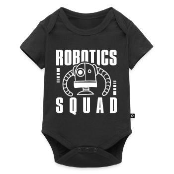 Robotics Squad Mechaniker Ingenieur Roboter - Baby Premium Kurzarmbody - Schwarz - Vorne