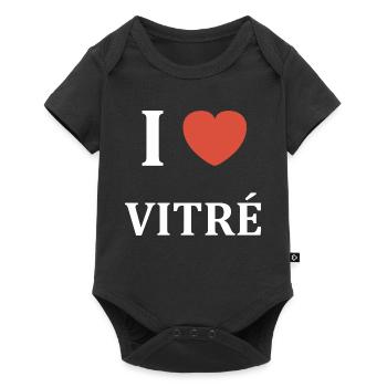 i love Vitré - Body à manches courtes Premium Bébé - noir - Devant