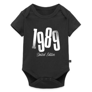 1989 Anniversaire de naissance Année de construction - Body à manches courtes Premium Bébé - noir - Devant