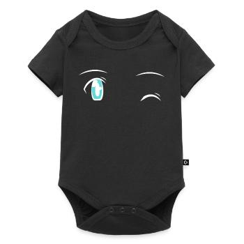 Otakumotive, manga augen - Baby Premium Kurzarmbody - Schwarz - Vorne