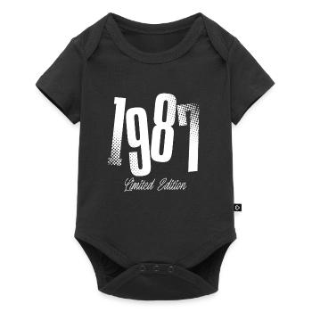 1987 Né en 1987 Anniversaire Année de construction - Body à manches courtes Premium Bébé - noir - Devant