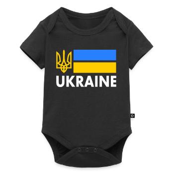 Ukraine - Body à manches courtes Premium Bébé - noir - Devant