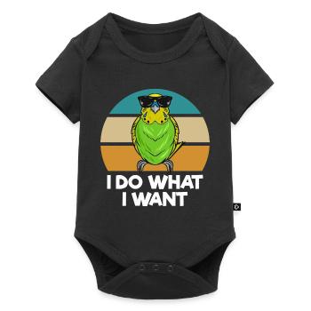 Budgerigar Pet Bird | Birds Gift Ideas - Baby Premium short-sleeve bodysuit - black - Front