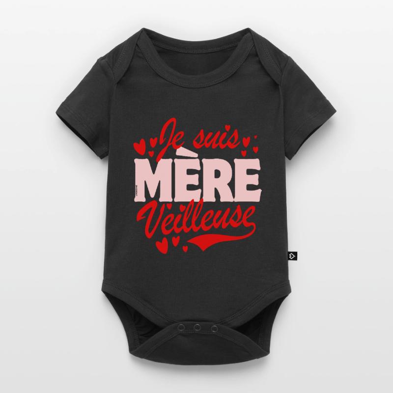 Muttertag - Ich bin eine Nachtmutter - Rot Baby Premium Kurzarmbody