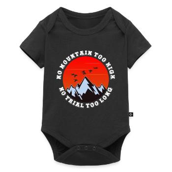 Pas de montagne trop haute, pas trop longue - Body à manches courtes Premium Bébé - noir - Devant