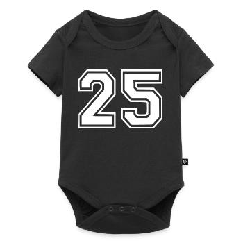 25 - Baby Premium Kurzarmbody - Schwarz - Vorne