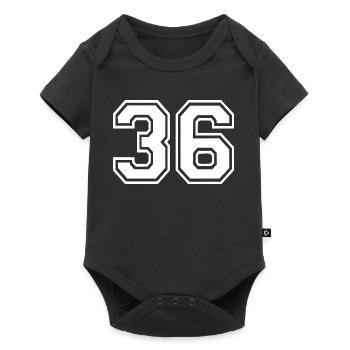 36 - Baby Premium short-sleeve bodysuit - black - Front
