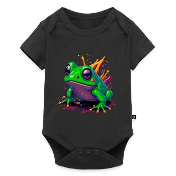 Nice frog - Baby Premium short-sleeve bodysuit - black - Front