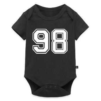 98 - Baby Premium short-sleeve bodysuit - black - Front