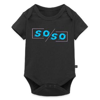 Soso - Baby Premium short-sleeve bodysuit - black - Front