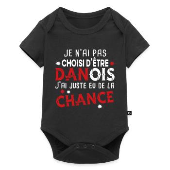 Danoise Danemark Homme Chance Cadeau Pays Humour - Body à manches courtes Premium Bébé - noir - Devant