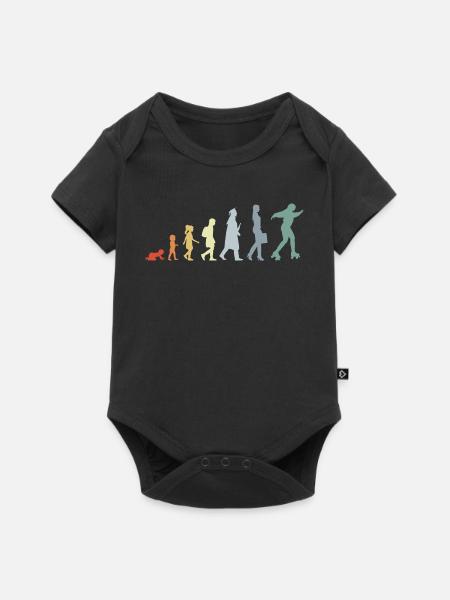 Roller Skater Evolution - Baby Premium Kurzarmbody - Schwarz
