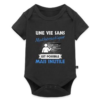 Mathématique - Body à manches courtes Premium Bébé - noir - Devant