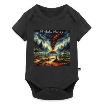 NW - Chaotic Calm - Baby Premium short-sleeve bodysuit - black - Front