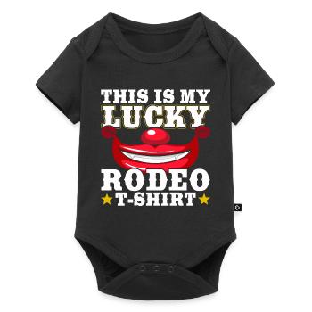 Cowboy - Baby Premium Kurzarmbody - Schwarz - Vorne