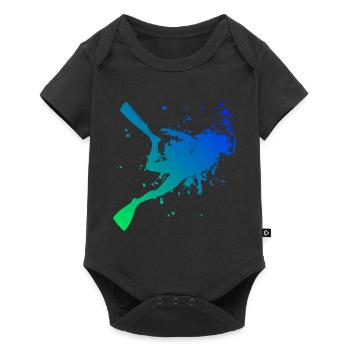 Plongeur Homme Plongeur Plongeur Femme Plongeur - Body à manches courtes Premium Bébé - noir - Devant