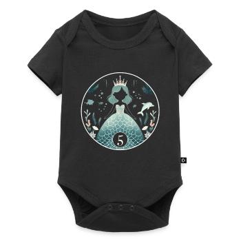 Magie de la princesse sirène - Body à manches courtes Premium Bébé - noir - Devant