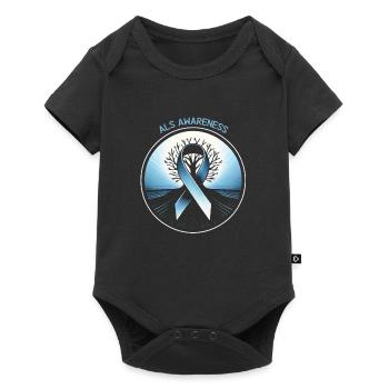 Ruban SLA Espoir - Body à manches courtes Premium Bébé - noir - Devant