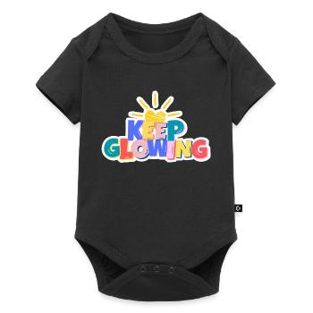 Keep Glowing - Baby Premium short-sleeve bodysuit - black - Front