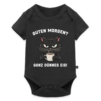 Good morning? very thin ice! - Baby Premium short-sleeve bodysuit - black - Front