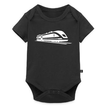 Train Drawing - Baby Premium short-sleeve bodysuit - black - Front