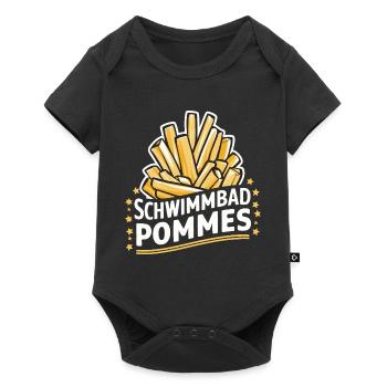 Frites, frites, restauration rapide - Body à manches courtes Premium Bébé - noir - Devant