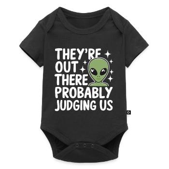 Alien UFO Aliens Außerirdischer - Baby Premium short-sleeve bodysuit - black - Front