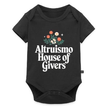 Altruismo Selfless Giving Giving School Spirit - Baby Premium short-sleeve bodysuit - black - Front