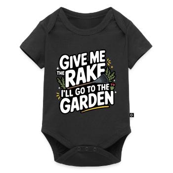 Gardener Garden Plants Gardening - Baby Premium short-sleeve bodysuit - black - Front