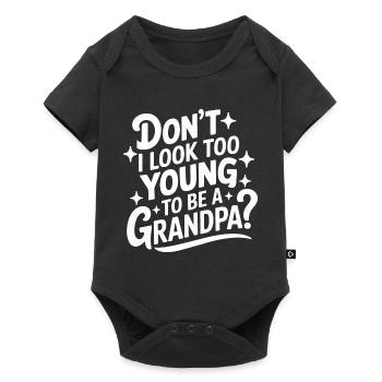 Papy Grand-père Famille Fête des pères - Body à manches courtes Premium Bébé - noir - Devant