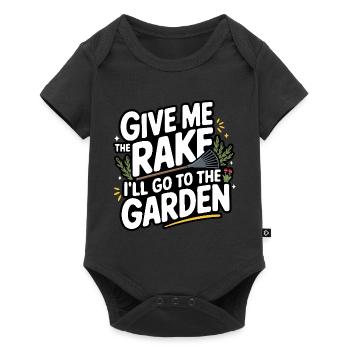 Gardener Garden Plants Gardening - Baby Premium short-sleeve bodysuit - black - Front