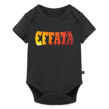 EFFATA - Baby Premium short-sleeve bodysuit - black - Front