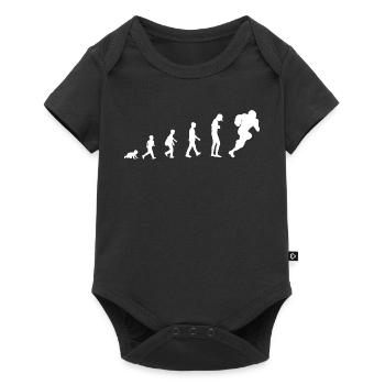 Évolution du bébé au joueur de football américain - Body à manches courtes Premium Bébé - noir - Devant