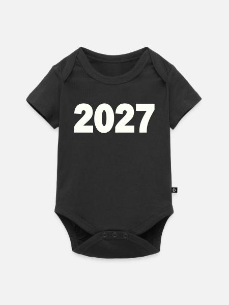 2027 - Baby Premium Kurzarmbody - Schwarz