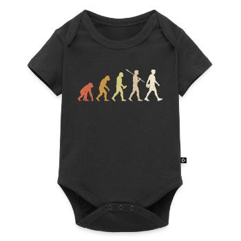 Volleyball Evolution Funny Volleyball Player Gift - Baby Premium short-sleeve bodysuit - black - Front