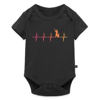 Schmied Sunset Metallhammer - Baby Premium Kurzarmbody - Schwarz - Vorne
