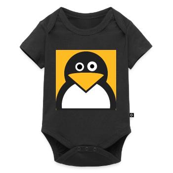 Linux Pingouin - Body à manches courtes Premium Bébé - noir - Devant