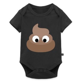 Poop Emoji Poop Pile - Baby Premium short-sleeve bodysuit - black - Front