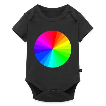 color Wheel - Baby Premium short-sleeve bodysuit - black - Front
