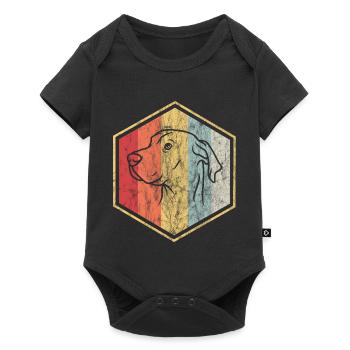 Labrador - Baby Premium Kurzarmbody - Schwarz - Vorne