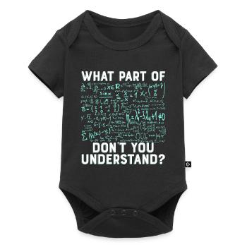 Math science complicated funny gift - Baby Premium short-sleeve bodysuit - black - Front